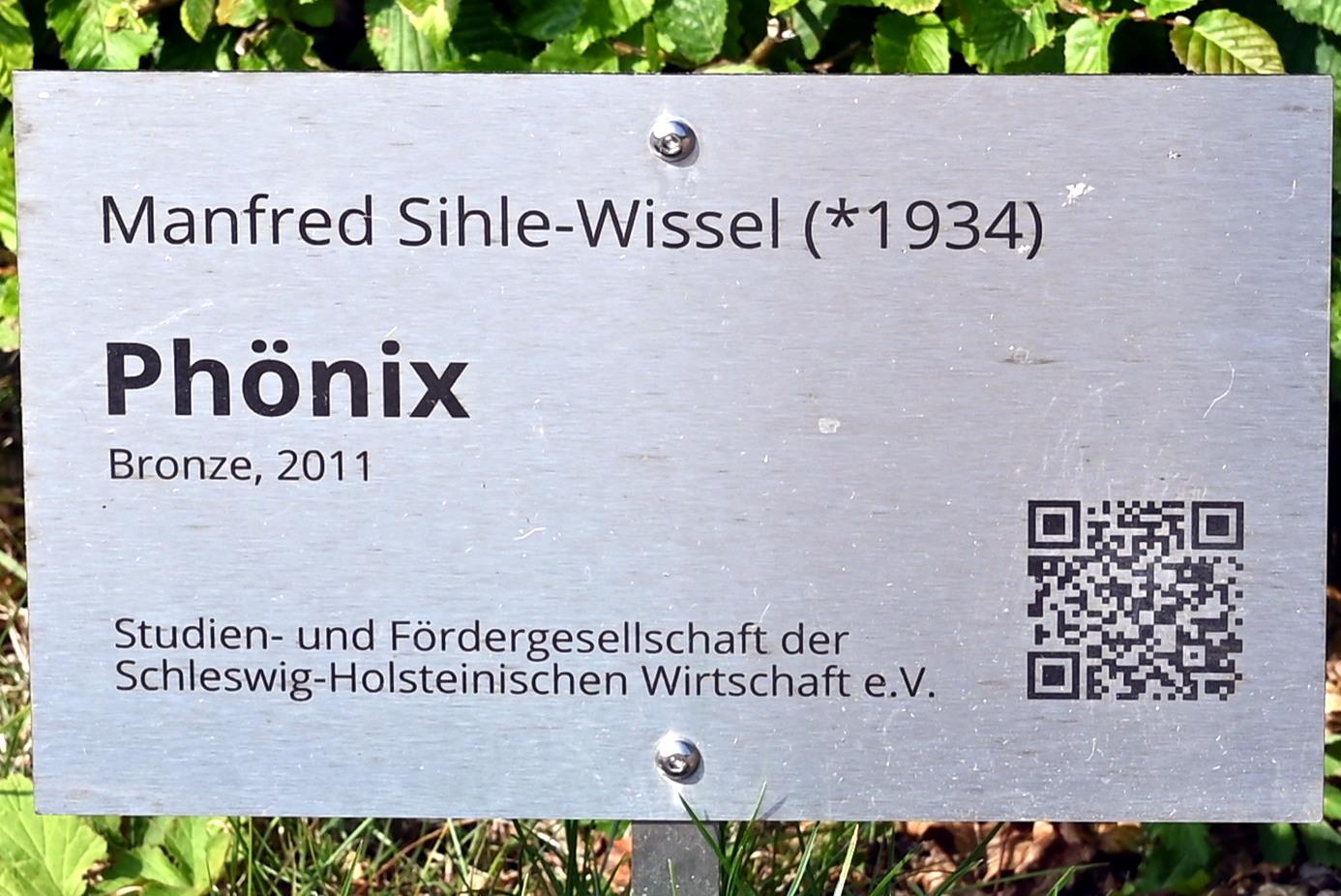 Manfred Sihle-Wissel (1975–2011), Phönix, Schleswig, Landesmuseum für Kunst und Kulturgeschichte, Außenbereich, 2011, Bild 3/3