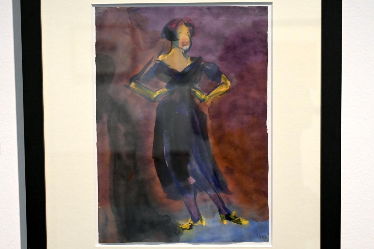Emil Nolde (1903–1946), Varieté-Künstlerin, Schleswig, Landesmuseum für Kunst und Kulturgeschichte, Sammlung Rolf Horn, um 1920–1925, Bild 2/2