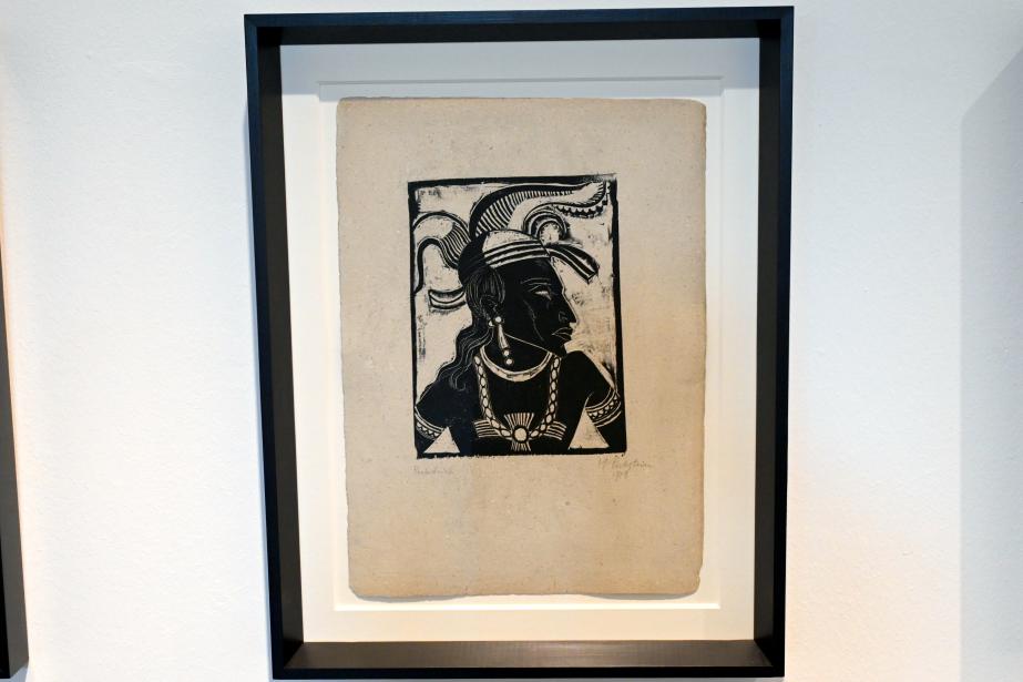 Max Pechstein (1895–1953), Exotische Köpfe, Schleswig, Landesmuseum für Kunst und Kulturgeschichte, Sammlung Rolf Horn, 1918, Bild 3/7