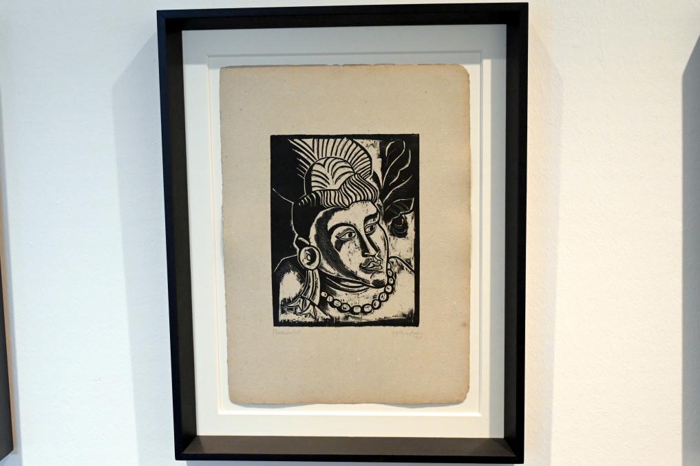 Max Pechstein (1895–1953), Exotische Köpfe, Schleswig, Landesmuseum für Kunst und Kulturgeschichte, Sammlung Rolf Horn, 1918, Bild 4/7