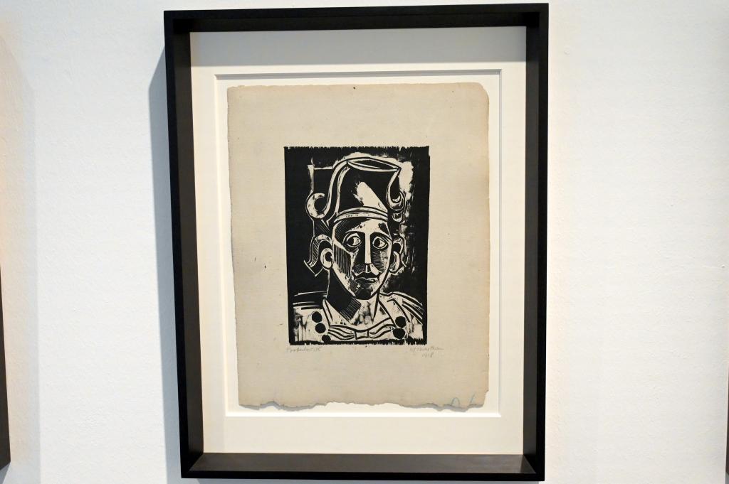 Max Pechstein (1895–1953), Exotische Köpfe, Schleswig, Landesmuseum für Kunst und Kulturgeschichte, Sammlung Rolf Horn, 1918, Bild 5/7