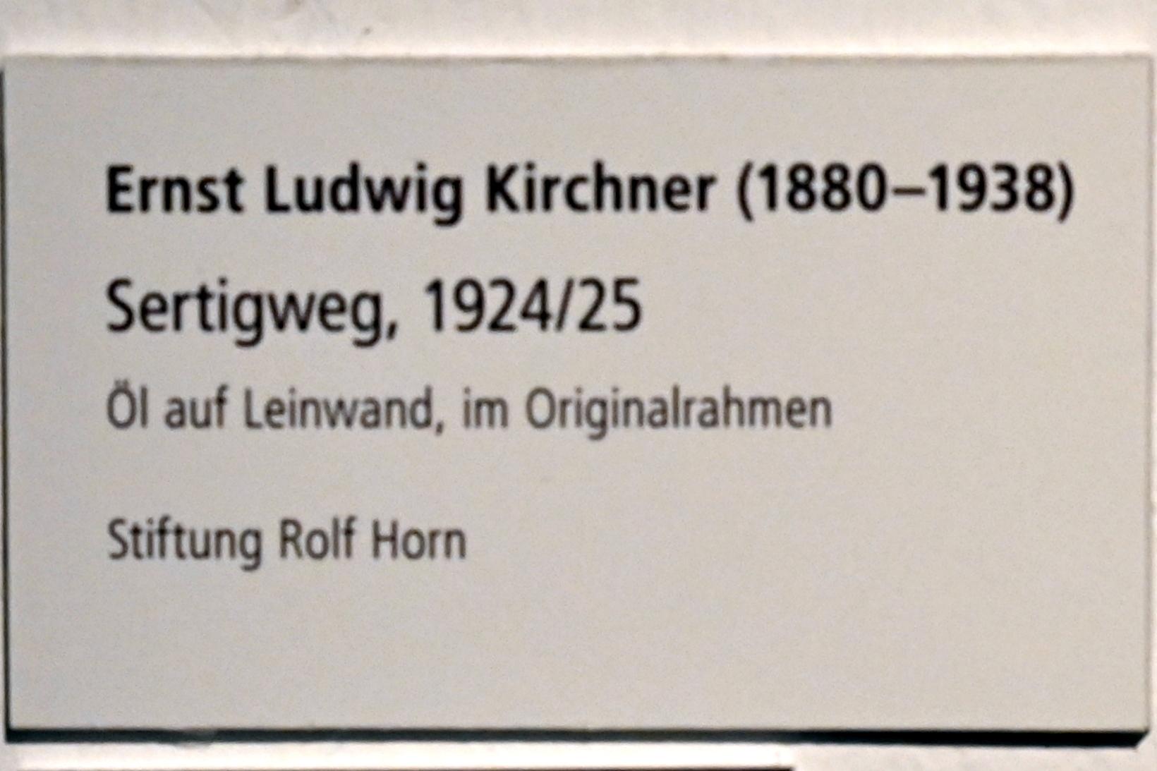 Ernst Ludwig Kirchner (1904–1933), Sertigweg, Schleswig, Landesmuseum für Kunst und Kulturgeschichte, Sammlung Rolf Horn, 1924–1925, Bild 2/2