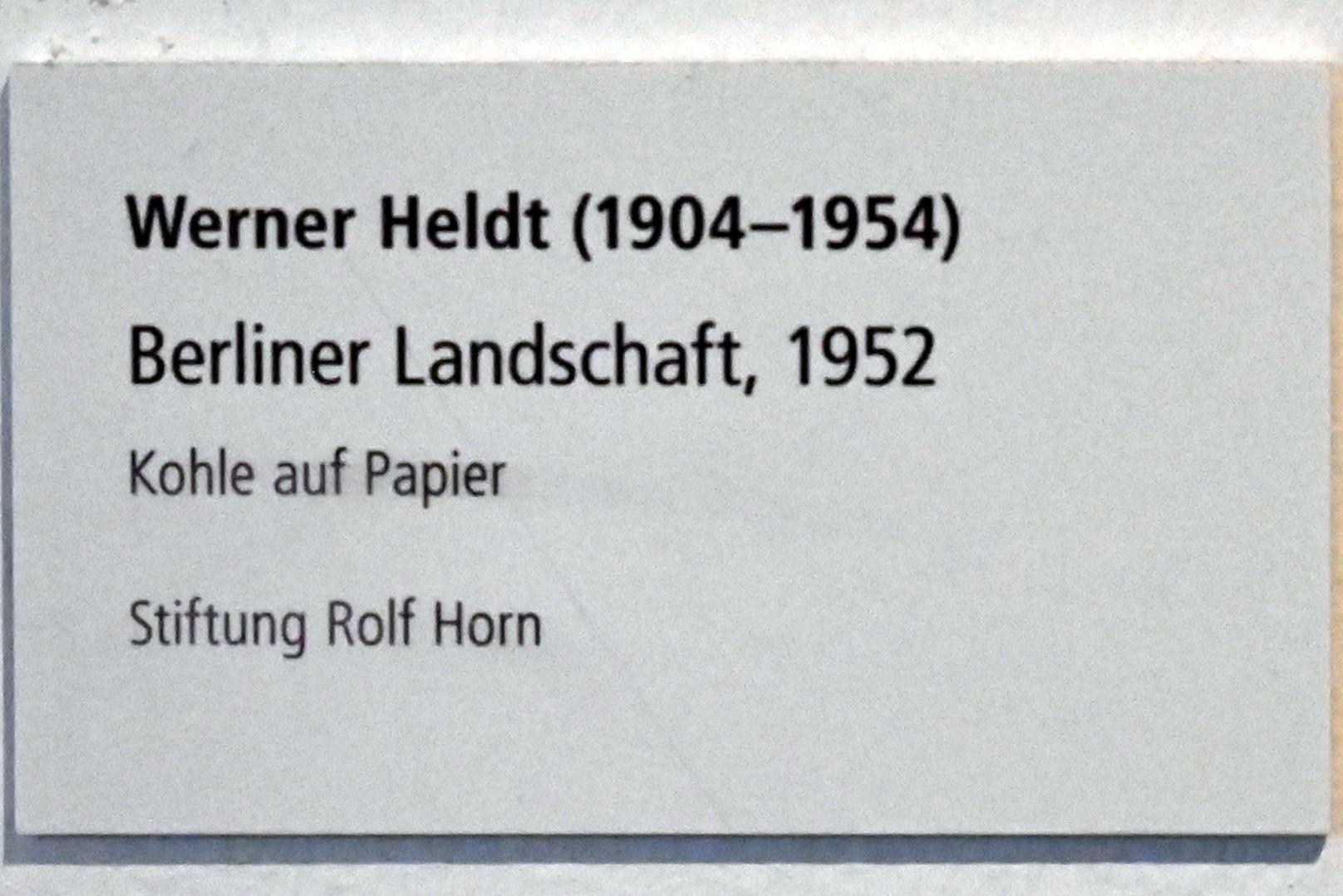Werner Heldt (1946–1953), Berliner Landschaft, Schleswig, Landesmuseum für Kunst und Kulturgeschichte, Sammlung Rolf Horn, 1952, Bild 2/2