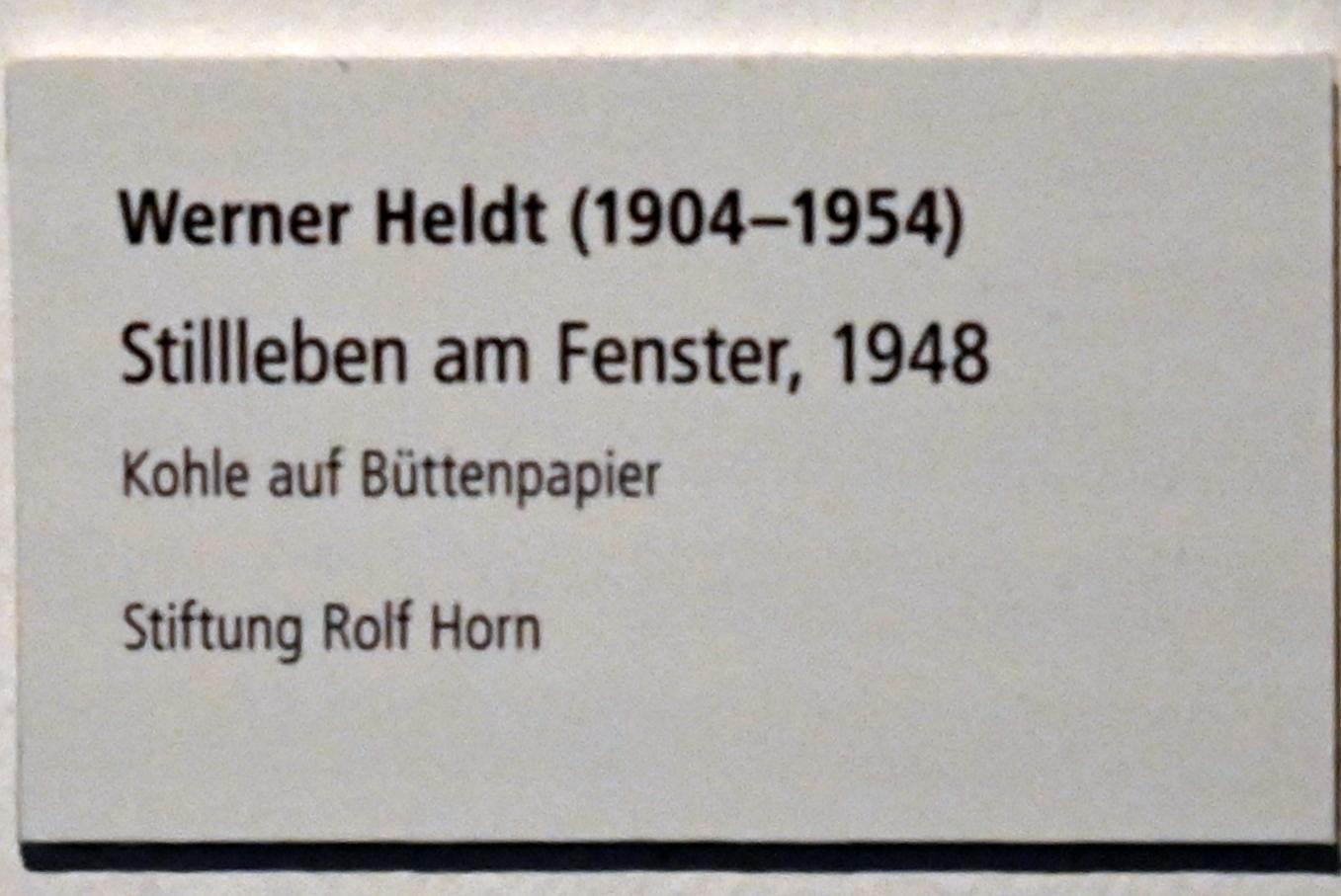 Werner Heldt (1946–1953), Blick aus dem Fenster, Schleswig, Landesmuseum für Kunst und Kulturgeschichte, Sammlung Rolf Horn, 1946, Bild 2/2