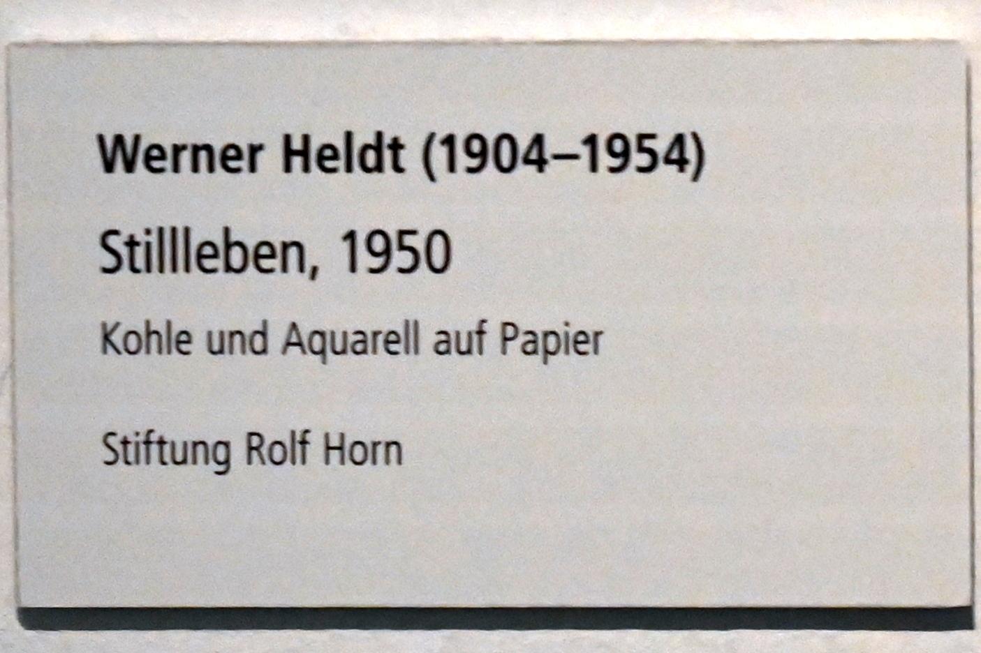 Werner Heldt (1946–1953), Stillleben, Schleswig, Landesmuseum für Kunst und Kulturgeschichte, Sammlung Rolf Horn, 1950, Bild 2/2