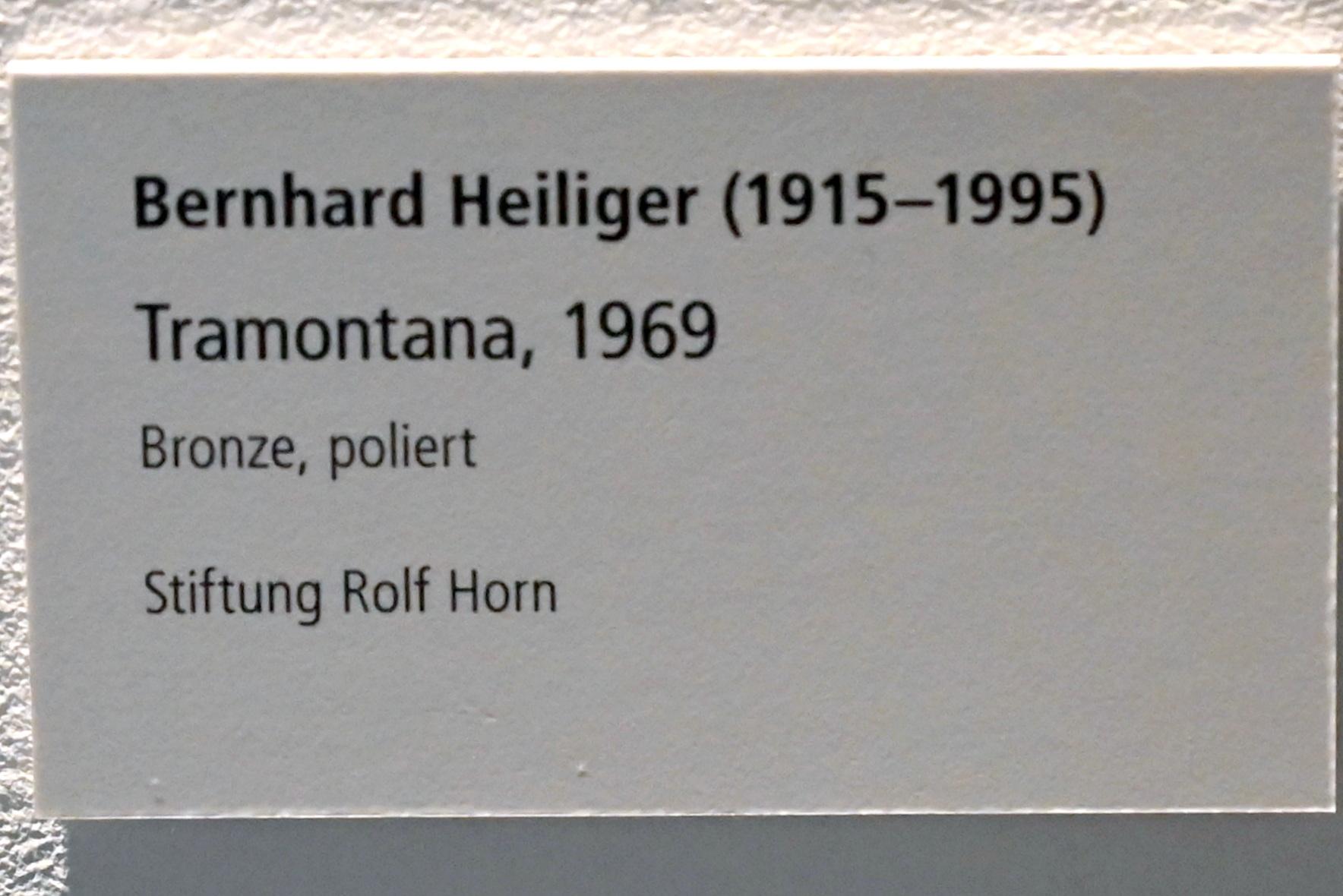 Bernhard Heiliger (1965–1983), Tramontana, Schleswig, Landesmuseum für Kunst und Kulturgeschichte, Galerie der Klassischen Moderne, 1969, Bild 2/2