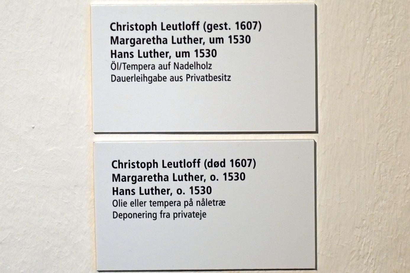 Christoph Leutloff (1530), Hans Luther, Schleswig, Landesmuseum für Kunst und Kulturgeschichte, Saal 4, um 1530, Bild 3/3
