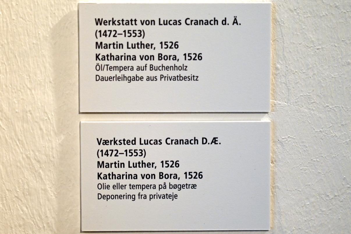Lucas Cranach der Ältere (Werkstatt) (1515–1550), Martin Luther, Schleswig, Landesmuseum für Kunst und Kulturgeschichte, Saal 4, 1526, Bild 3/3