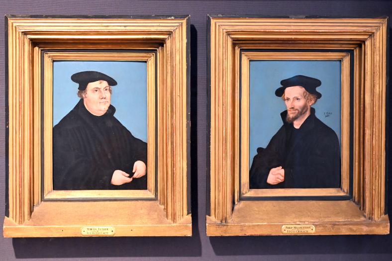 Lucas Cranach der Ältere (1502–1550), Martin Luther, Schleswig, Landesmuseum für Kunst und Kulturgeschichte, Saal 4, 1543, Bild 2/3