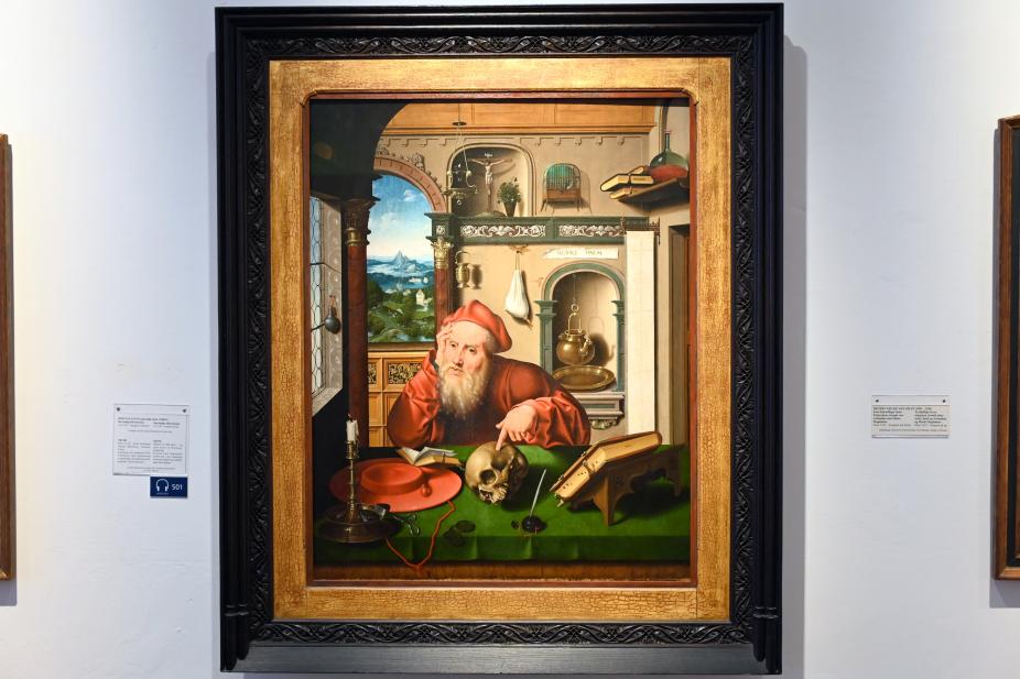 Joos van Cleve (Joos van der Beke) (1507–1538), Der heilige Hieronymus, Schleswig, Landesmuseum für Kunst und Kulturgeschichte, Saal 5, um 1510