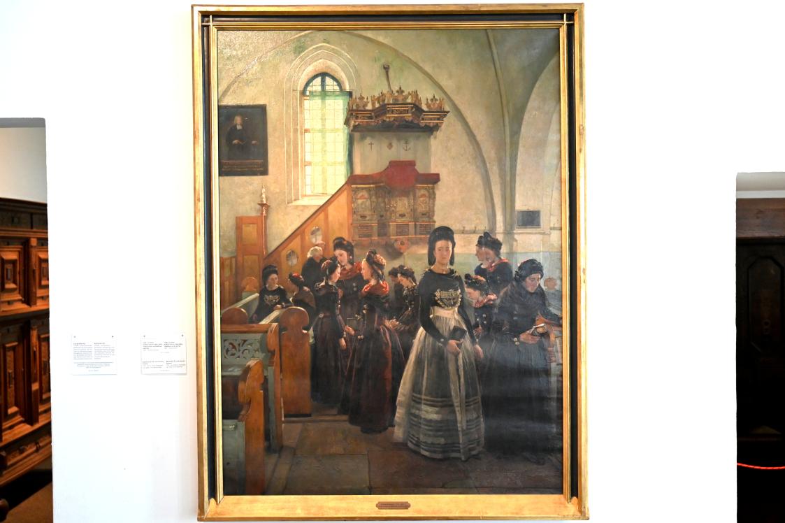 Christian Ludwig Bokelmann (1892): In der Kirche von Boldixum auf Föhr, 1892