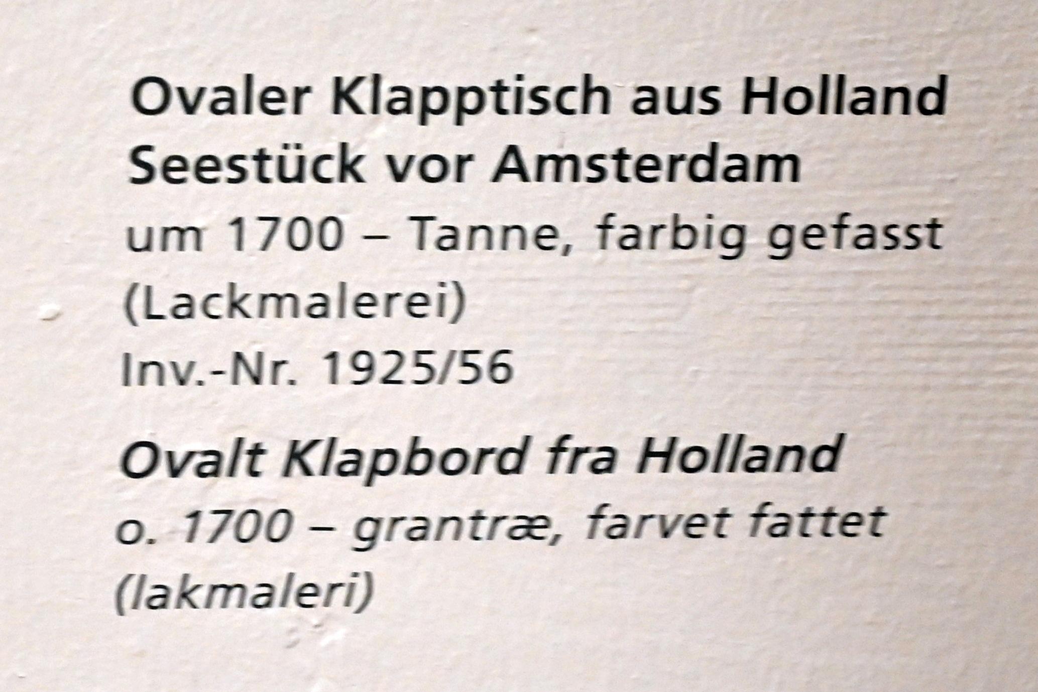 Seestück vor Amsterdam, Schleswig, Landesmuseum für Kunst und Kulturgeschichte, Saal 23, um 1700, Bild 2/2
