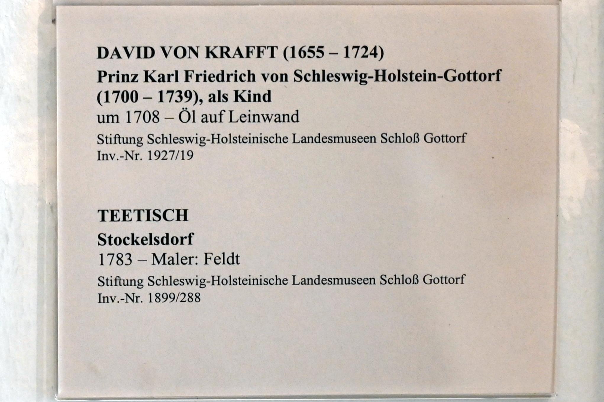 David von Krafft (1700–1708), Prinz Karl Friedrich von Schleswig-Holstein-Gottorf (1700-1739), als Kind, Schleswig, Landesmuseum für Kunst und Kulturgeschichte, Saal 28, um 1708, Bild 2/2