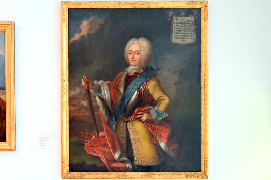 Johann Salomon Wahl (1728), Friedrich IV. von Dänemark (1671-1730), Schleswig, Landesmuseum für Kunst und Kulturgeschichte, Saal 28, 1728