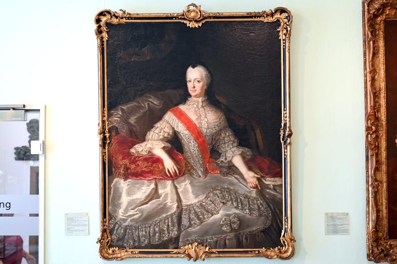 Barbara (Anna) Rosina de Gasc (1752), Johanna Elisabeth (1712-1760), Fürstin von Anhalt Zerbst, Schleswig, Landesmuseum für Kunst und Kulturgeschichte, Saal 32, um 1752