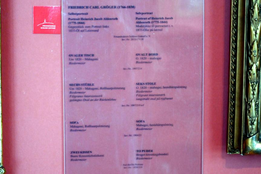 Friedrich Carl Gröger (1800–1838), Portrait Heinrich Jacob Aldenrath (1775-1844), Schleswig, Landesmuseum für Kunst und Kulturgeschichte, Saal 43, 1835, Bild 2/2