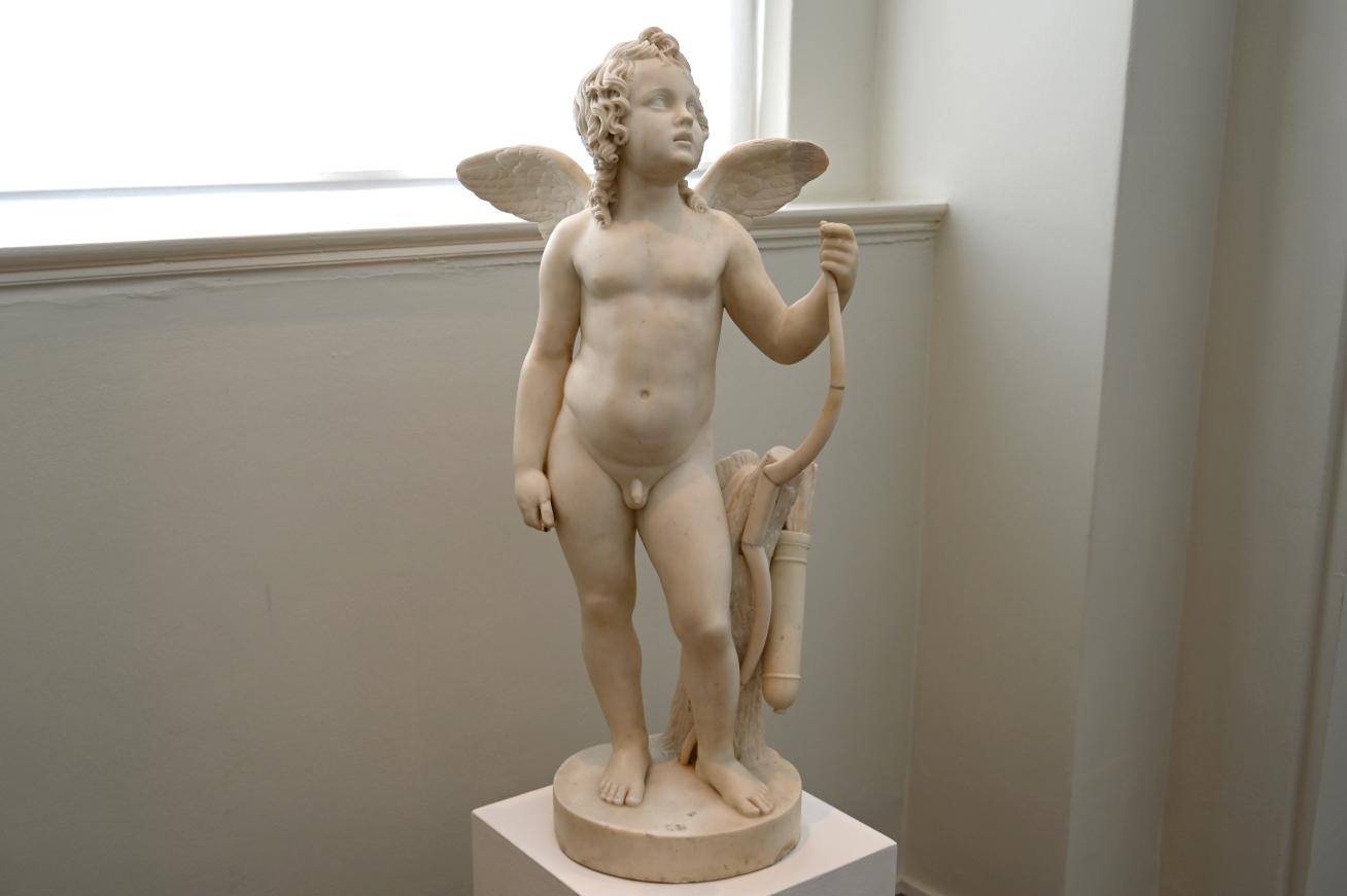 Bertel Thorvaldsen (1805–1836), Stehender Amor mit dem Bogen, Schleswig, Landesmuseum für Kunst und Kulturgeschichte, Saal 44, 1819, Bild 2/3