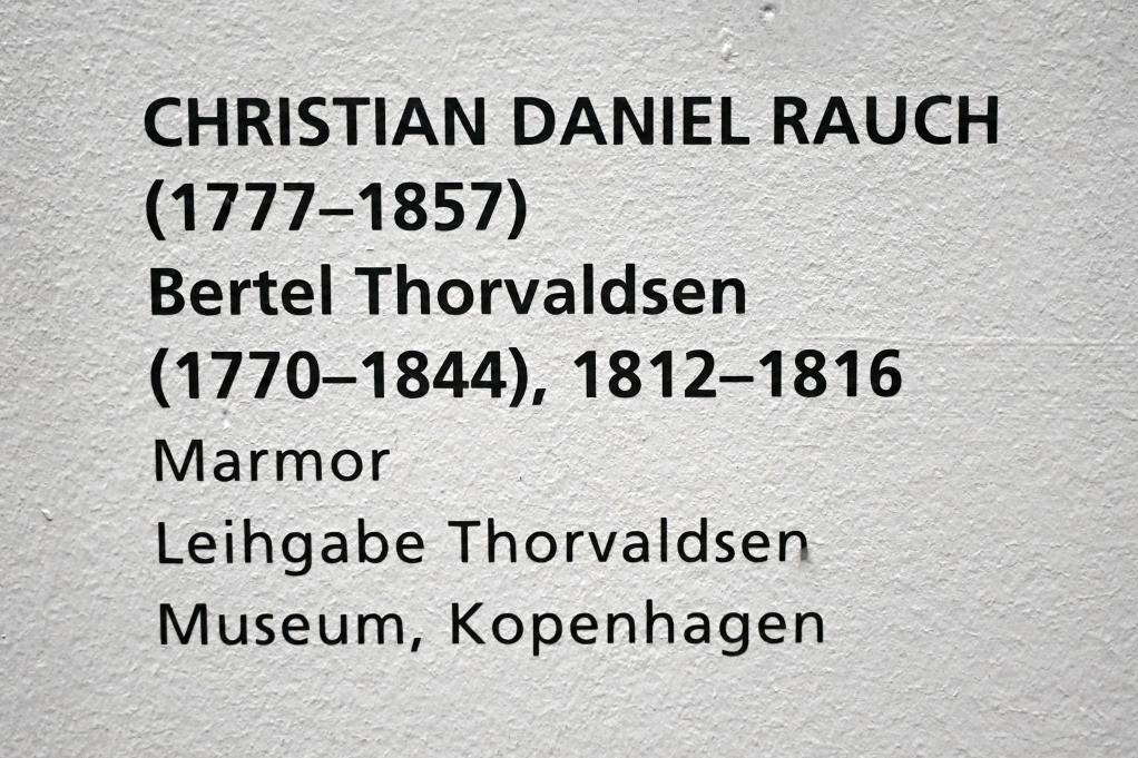 Christian Daniel Rauch (1811–1856), Berthel Thorvaldsen (1770-1844), Schleswig, Landesmuseum für Kunst und Kulturgeschichte, Saal 44, 1812–1816, Bild 3/3