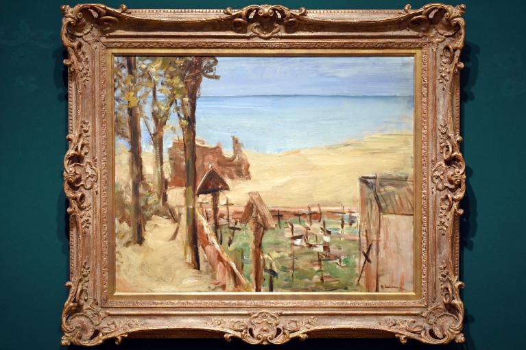 Max Liebermann (1872–1929), Landschaft an der Ostsee mit Kirchhof, Schleswig, Landesmuseum für Kunst und Kulturgeschichte, Saal 45, 1912