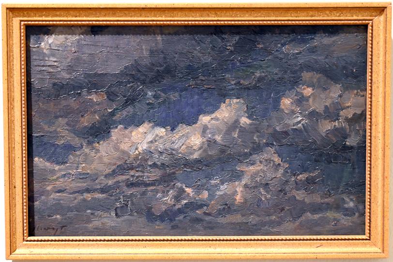 Max Slevogt (1886–1931), Wolkenstudie, Schleswig, Landesmuseum für Kunst und Kulturgeschichte, Saal 45, nach 1900, Bild 1/2