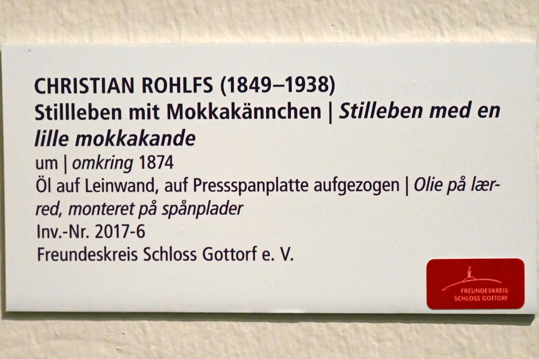 Christian Rohlfs (1874–1930), Stillleben mit Mokkakännchen, Schleswig, Landesmuseum für Kunst und Kulturgeschichte, Saal 45, um 1874, Bild 2/2