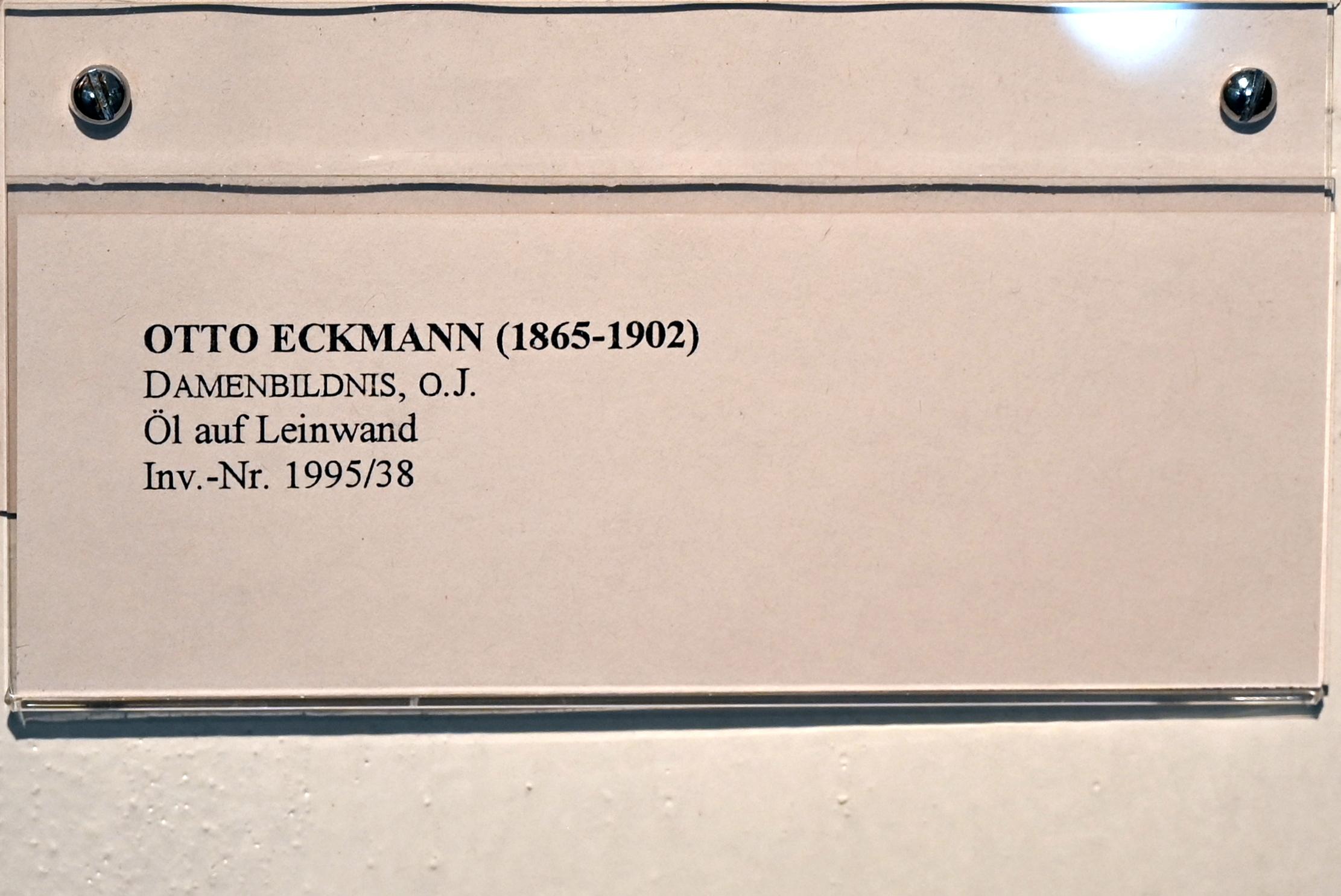 Otto Eckmann (Undatiert), Damenbildnis, Schleswig, Landesmuseum für Kunst und Kulturgeschichte, Jugendstil, Undatiert, Bild 2/2