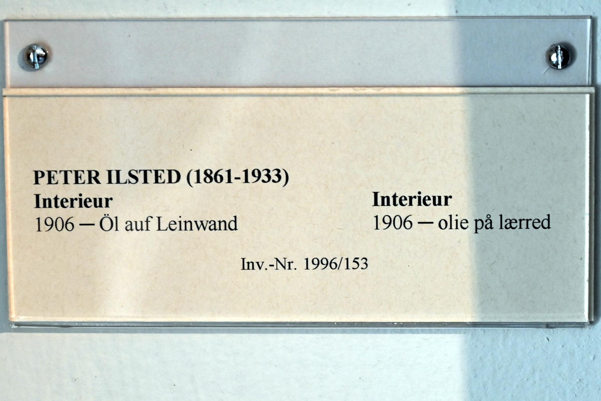 Peter Ilsted (1903–1906), Interieur, Schleswig, Landesmuseum für Kunst und Kulturgeschichte, Jugendstil, 1906, Bild 2/2