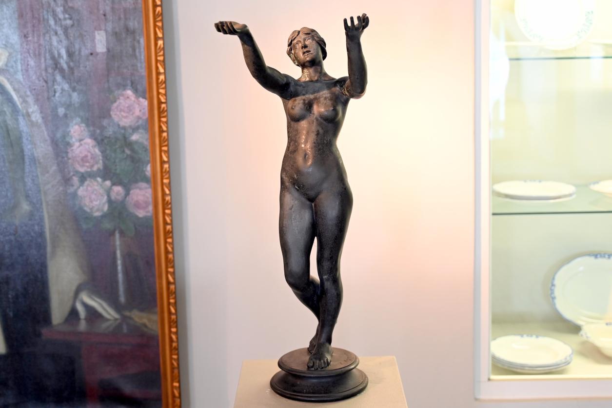 Harro Magnussen (1900), Mädchen mit erhobenen Armen, Schleswig, Landesmuseum für Kunst und Kulturgeschichte, Jugendstil, um 1900, Bild 2/3