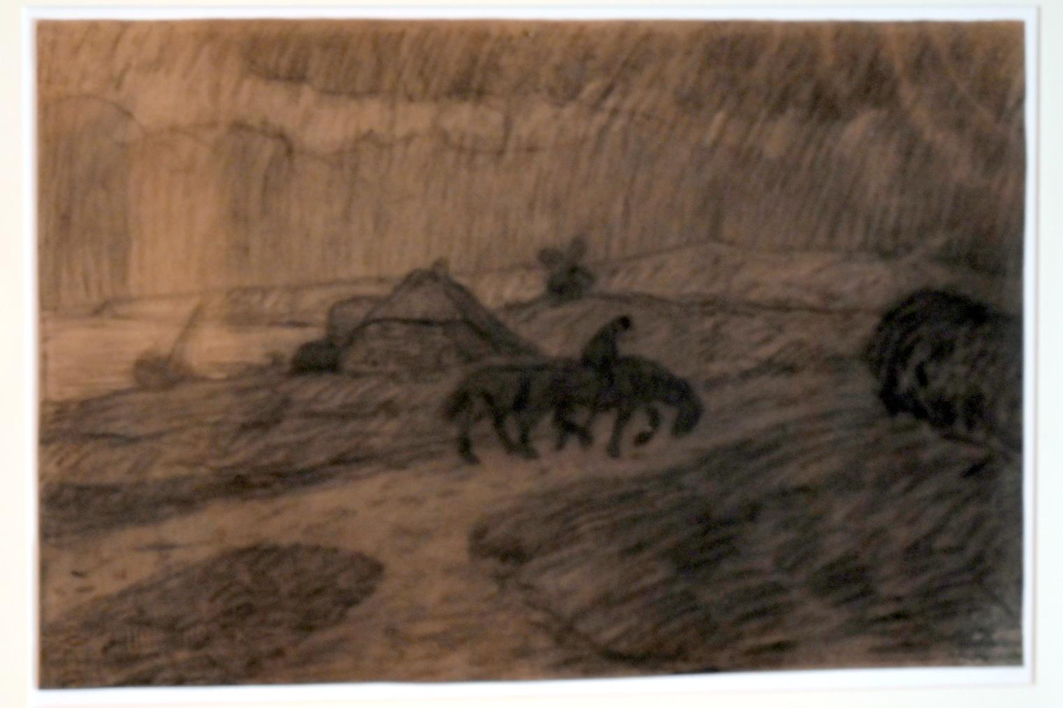 Otto Modersohn (1903), Gewitterlandschaft auf Amrum, Schleswig, Landesmuseum für Kunst und Kulturgeschichte, Jugendstil, 1903, Bild 2/3
