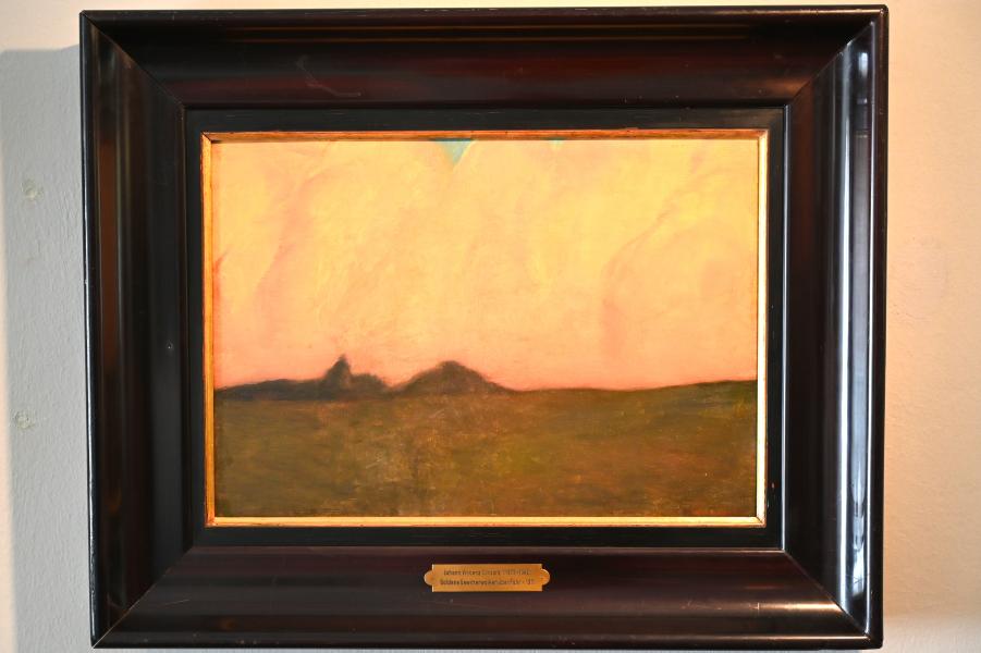 Johann Vincenz Cissarz (1911), Goldene Gewitterwolken über Föhr, Schleswig, Landesmuseum für Kunst und Kulturgeschichte, Jugendstil, 1911