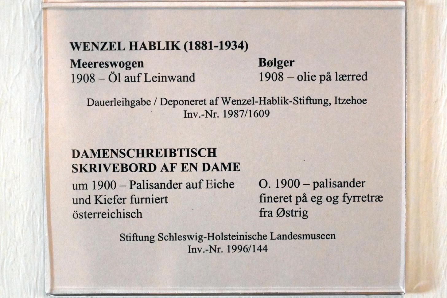 Wenzel August Hablik (1905–1925), Meereswogen, Schleswig, Landesmuseum für Kunst und Kulturgeschichte, Jugendstil, 1908, Bild 2/2
