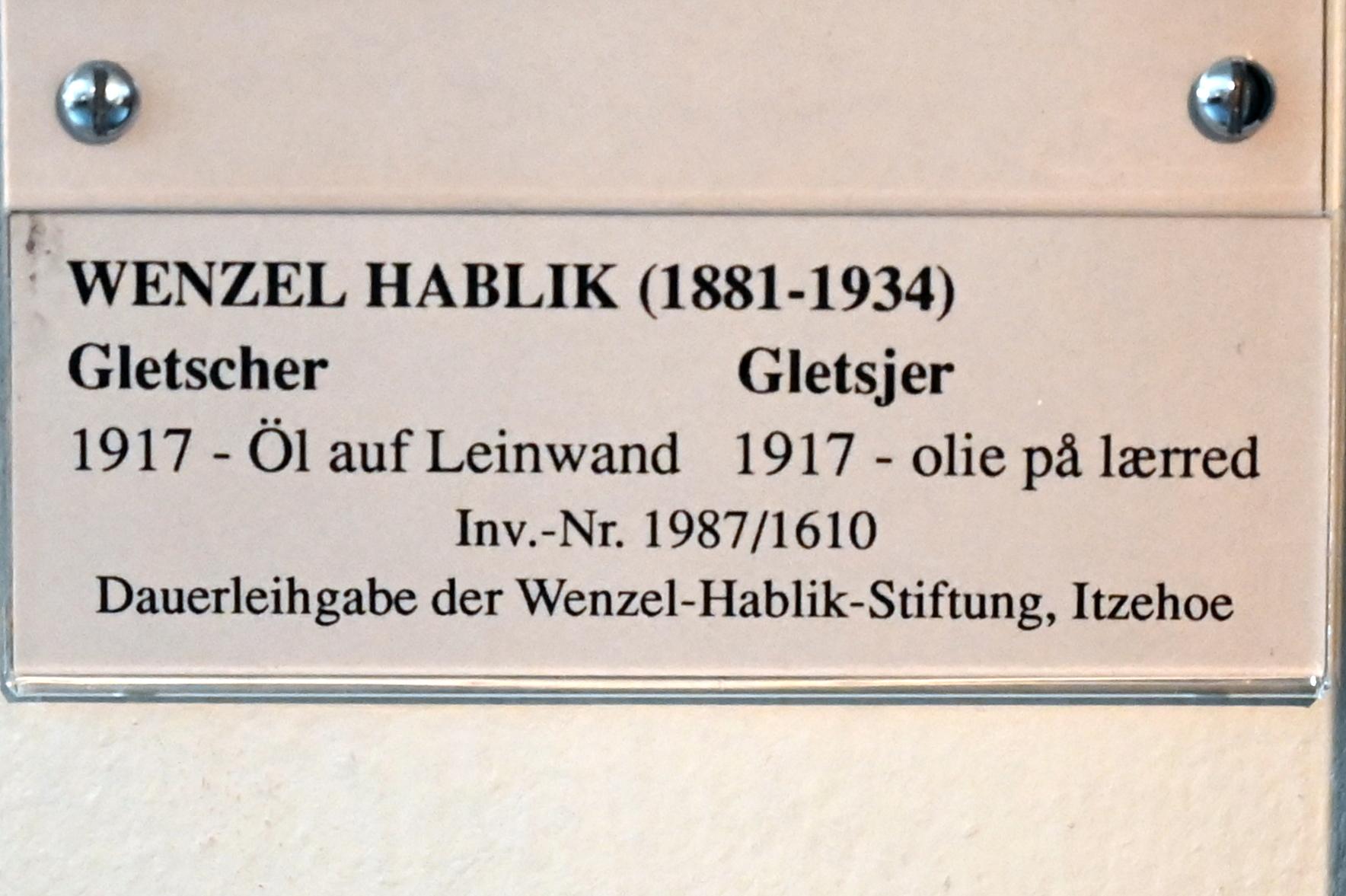 Wenzel August Hablik (1905–1925), Gletscher, Schleswig, Landesmuseum für Kunst und Kulturgeschichte, Jugendstil, 1917, Bild 2/2
