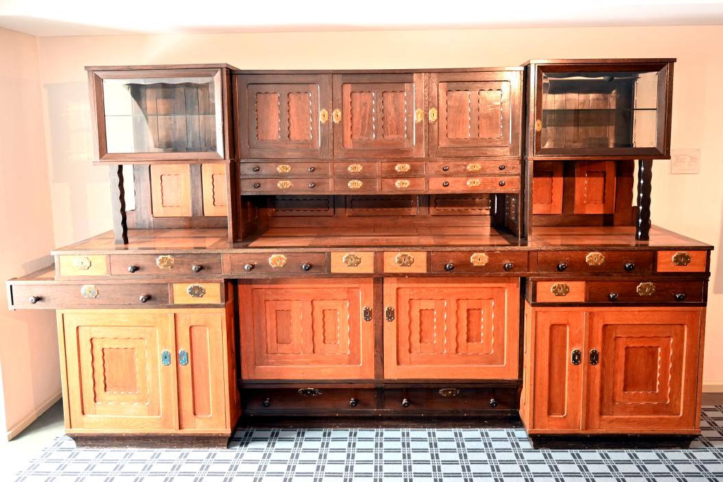 Wenzel August Hablik (1905–1925), Speisezimmer, Schleswig, Landesmuseum für Kunst und Kulturgeschichte, Jugendstil, um 1920, Bild 2/3