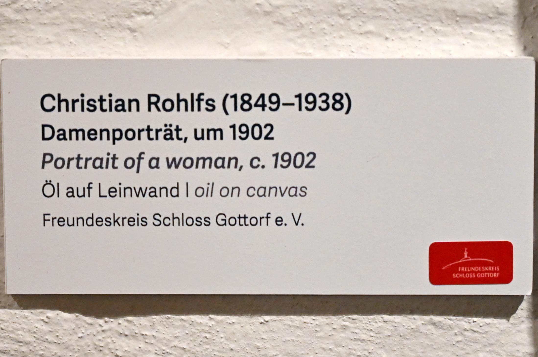 Christian Rohlfs (1874–1930), Damenporträt, Schleswig, Landesmuseum für Kunst und Kulturgeschichte, Kunst im 20. Jh., um 1902, Bild 2/2