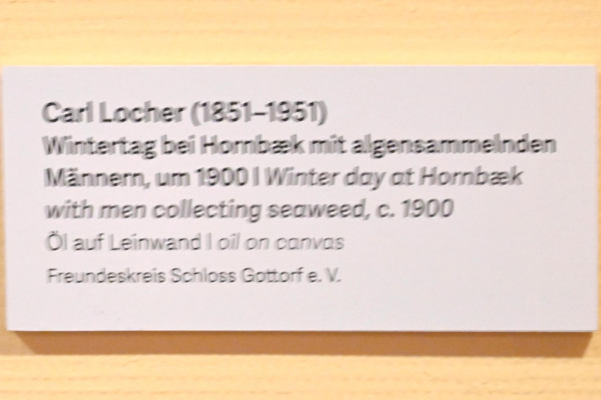 Carl Ludvig Thilson Locher (1900), Wintertag bei Hornbæk mit algensammelnden Männern, Schleswig, Landesmuseum für Kunst und Kulturgeschichte, Kunst im 20. Jh., um 1900, Bild 2/2