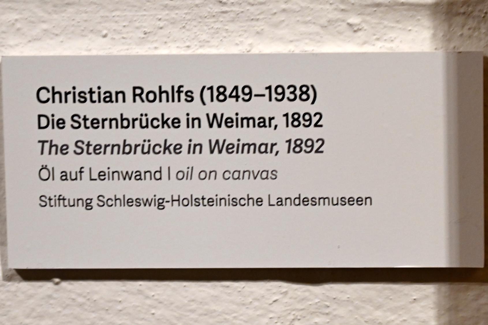 Christian Rohlfs (1874–1930), Die Sternbrücke in Weimar, Schleswig, Landesmuseum für Kunst und Kulturgeschichte, Kunst im 20. Jh., 1892, Bild 2/2