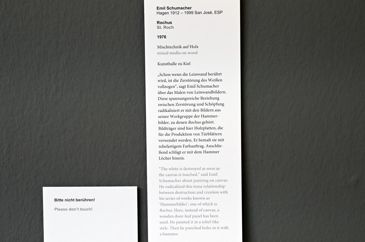 Emil Schumacher (1955–1976), Rochus, Kiel, Kunsthalle, Alltagswelten, 1976, Bild 2/2