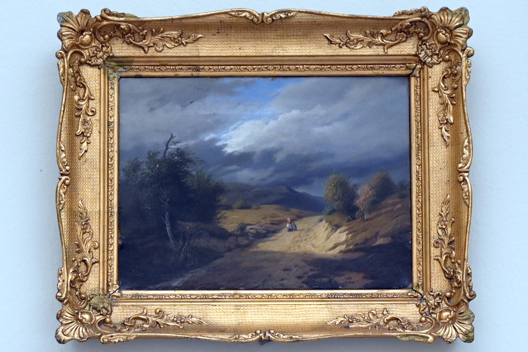 Johann Paul Mohr (1840), Heidelandschaft mit aufziehendem Gewitter, Kiel, Kunsthalle, Landschaften, um 1840