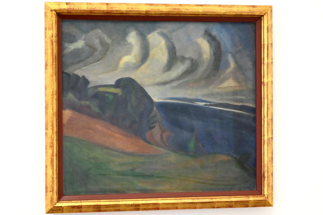 Erich Heckel (1906–1958), Fördelandschaft, Kiel, Kunsthalle, Doppelseitige Gemälde, 1920