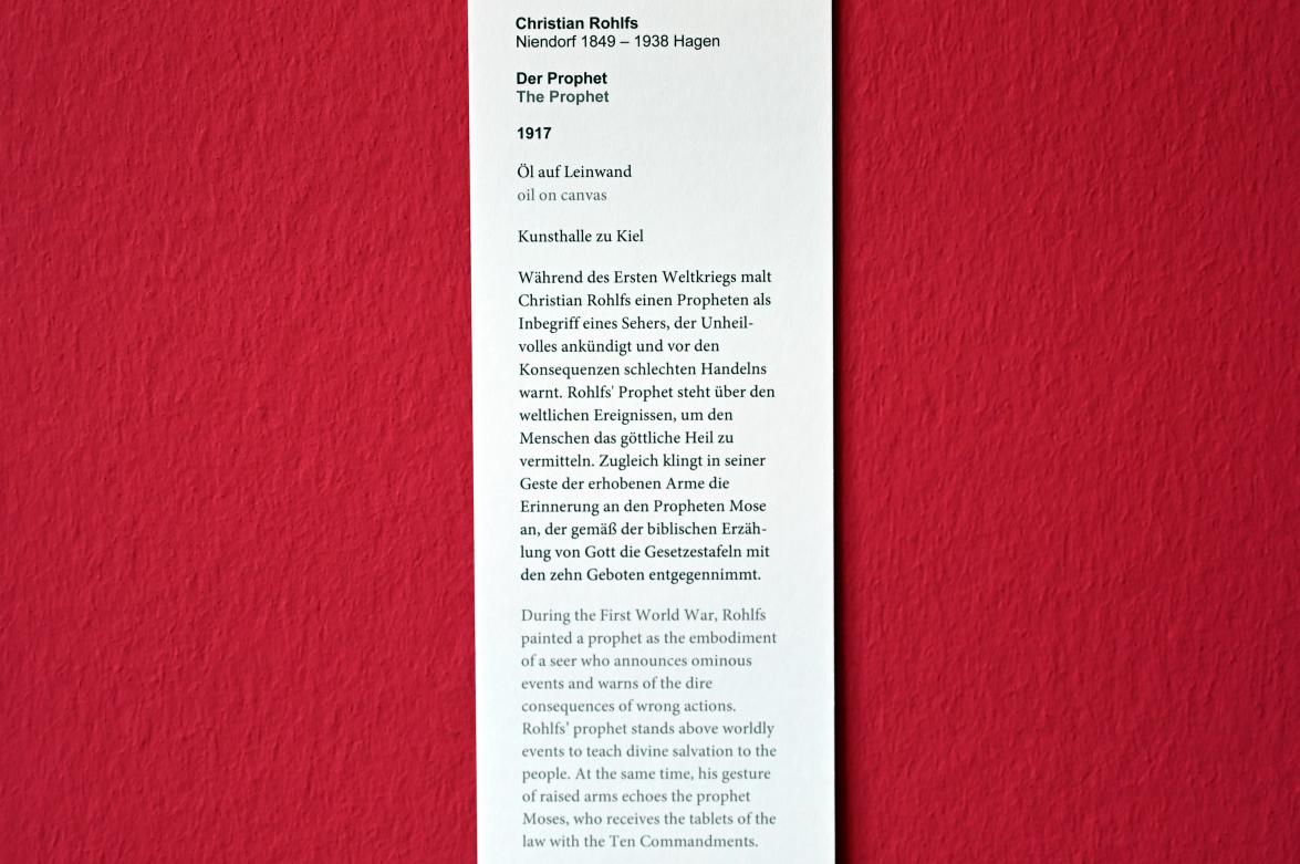 Christian Rohlfs (1874–1930), Der Prophet, Kiel, Kunsthalle, Die menschliche Figur, 1917, Bild 2/2