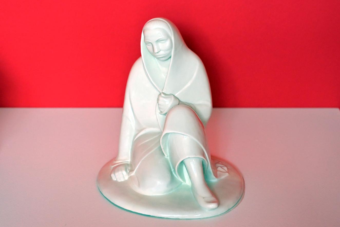 Ernst Barlach (1906–1936), Sitzendes Mädchen, Kiel, Kunsthalle, Die menschliche Figur, 1908