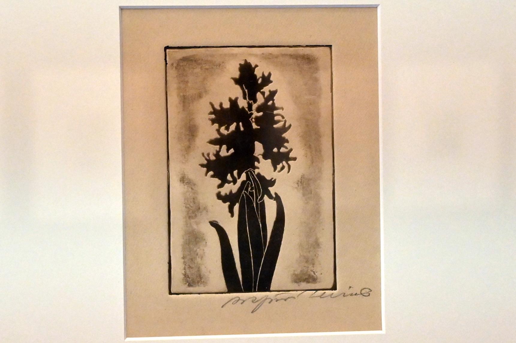 Arthur Illies (1895–1912), Hyazinthe, einfarbig, Kiel, Kunsthalle, Pflanzen, 1895