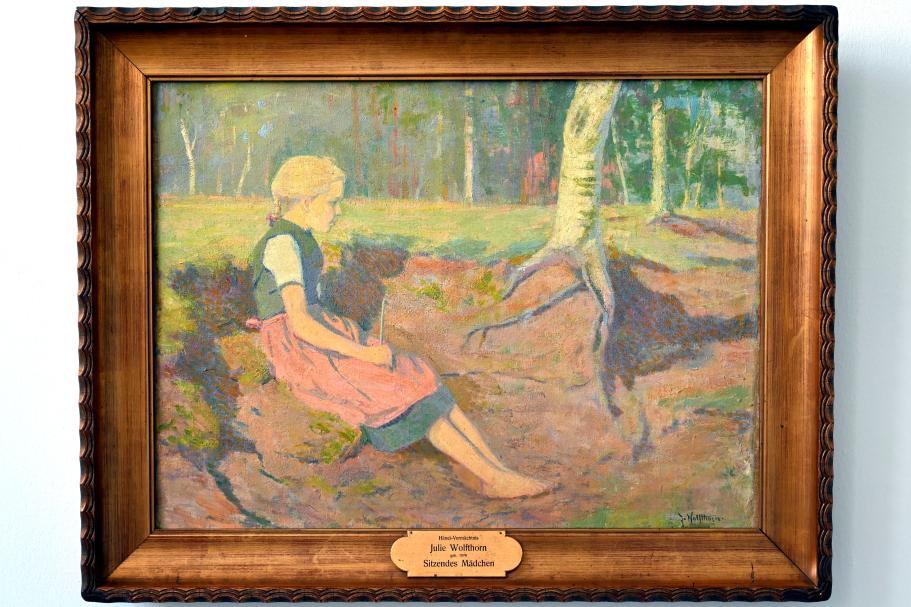 Julie Wolfthorn (1895–1897), Mädchen im Walde, Kiel, Kunsthalle, Künstlerinnen um 1900, 1897