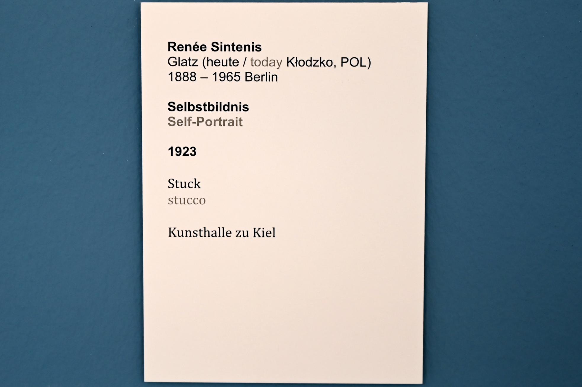 Renée Sintenis (1914–1931), Selbstbildnis, Kiel, Kunsthalle, Künstlerinnen um 1900, 1923, Bild 4/4
