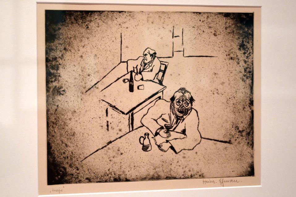 Heinrich Ehmsen (1919–1936), Kneipe, Kiel, Kunsthalle, ÜberLeben 1, 1925