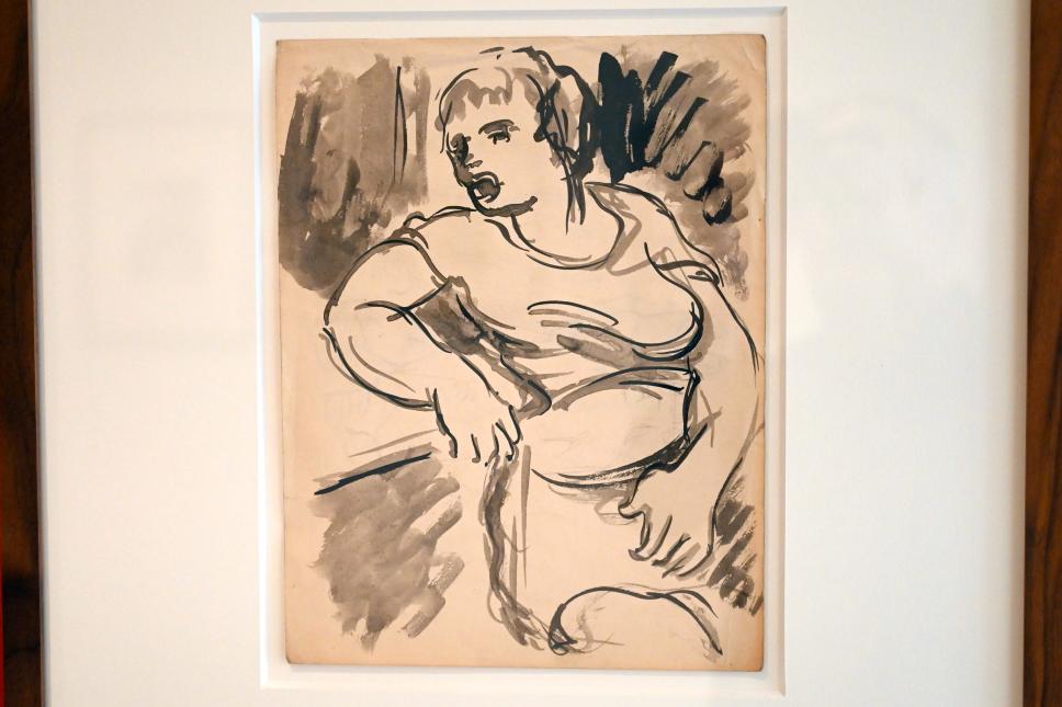 Hella Guth (1933), Junge Frau an der Bar, Kiel, Kunsthalle, ÜberLeben 1, Undatiert