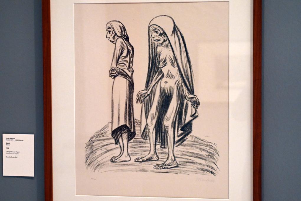 Ernst Barlach (1906–1936), Elend, Kiel, Kunsthalle, ÜberLeben 2, 1922