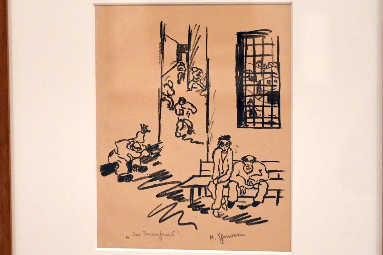 Heinrich Ehmsen (1919–1936), Im Irrenhaus, Kiel, Kunsthalle, ÜberLeben 2, 1925