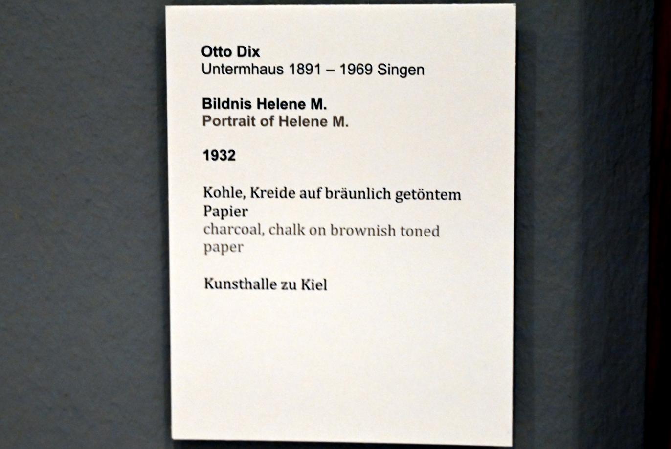 Otto Dix (1913–1949), Bildnis Helene M., Kiel, Kunsthalle, ÜberLeben 2, 1932, Bild 2/2