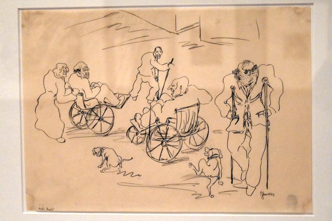 Heinrich Ehmsen (1919–1936), Straße, Kiel, Kunsthalle, ÜberLeben 2, 1925